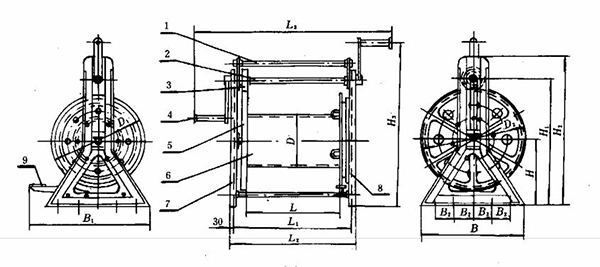 CB T3468-92 Mooring Steel Wire Reel Type B.jpg